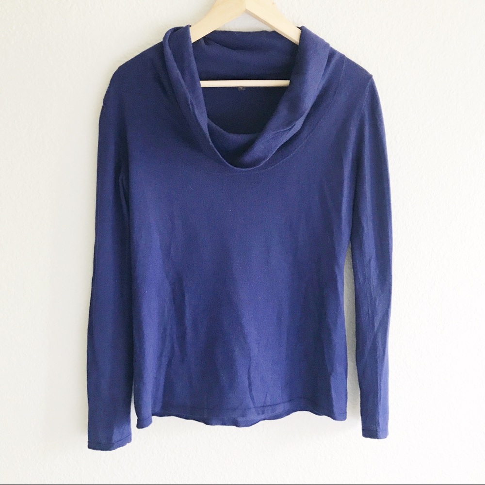 Eileen Fisher Cowl Neck Wool Sweater